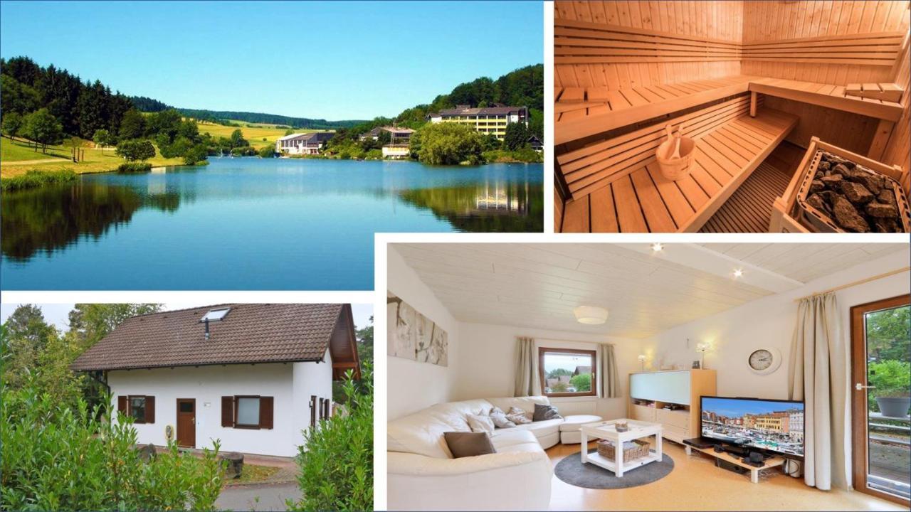 Seepark Kirchheim Ferienhaus Bei Anne Mit Sauna Bagian luar foto